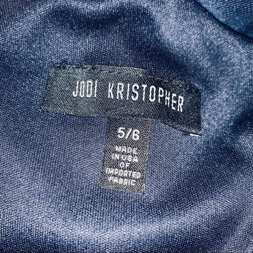 Jodi Kristopher Rhinestone Long Formal Dress - Picture 6 of 7